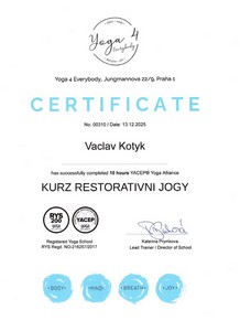 YACEP - Restorativní jóga
